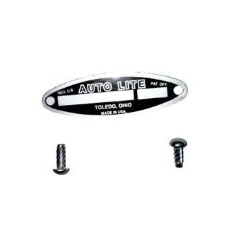 Blank Generator Black 6V Tag For Autolite ABC519